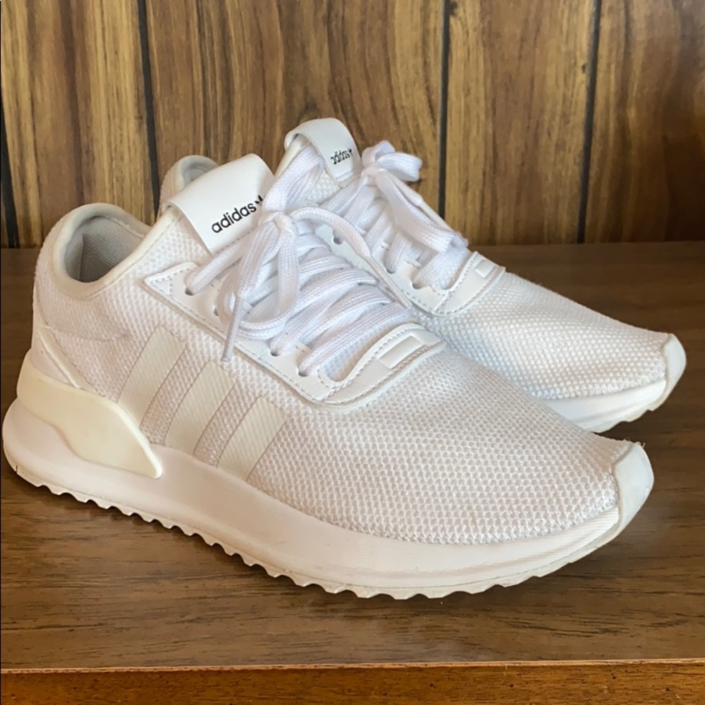 White Adidas shoes